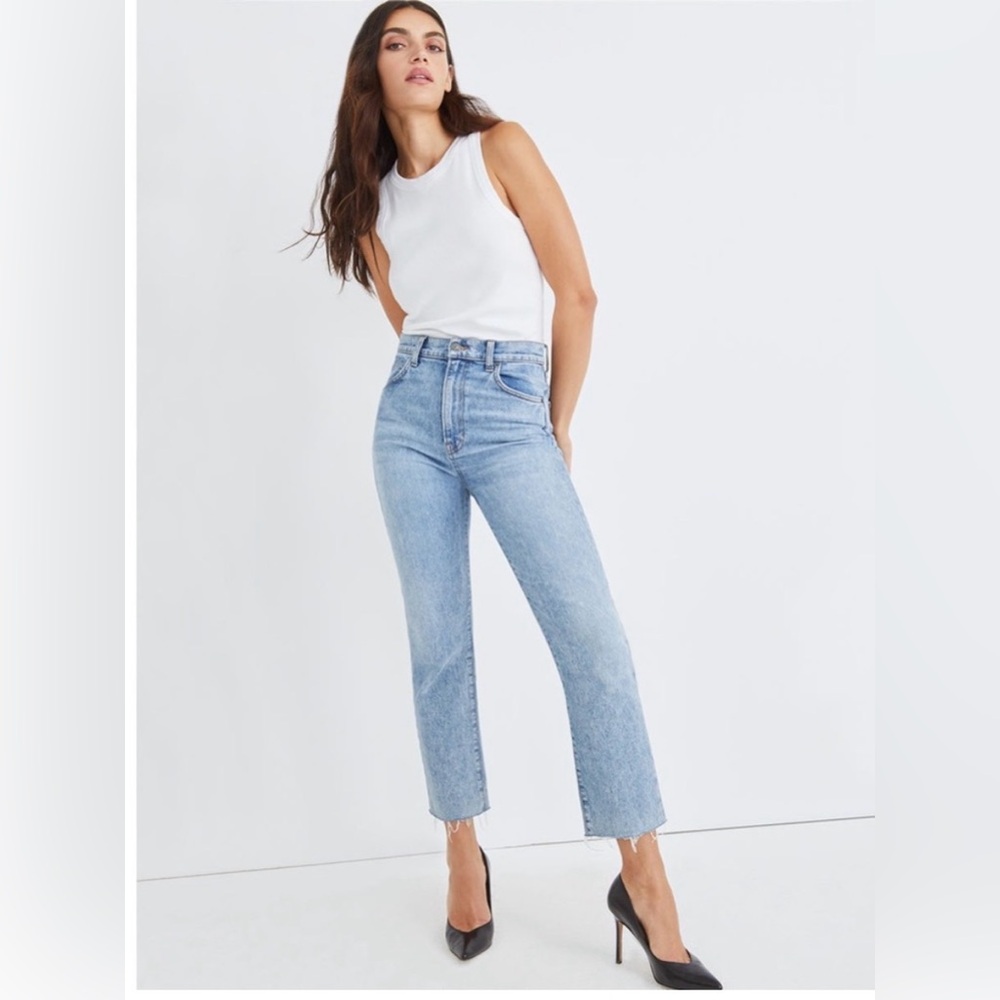 Veronica Beard Joey Straight Leg Cropped Jeans in Size 26